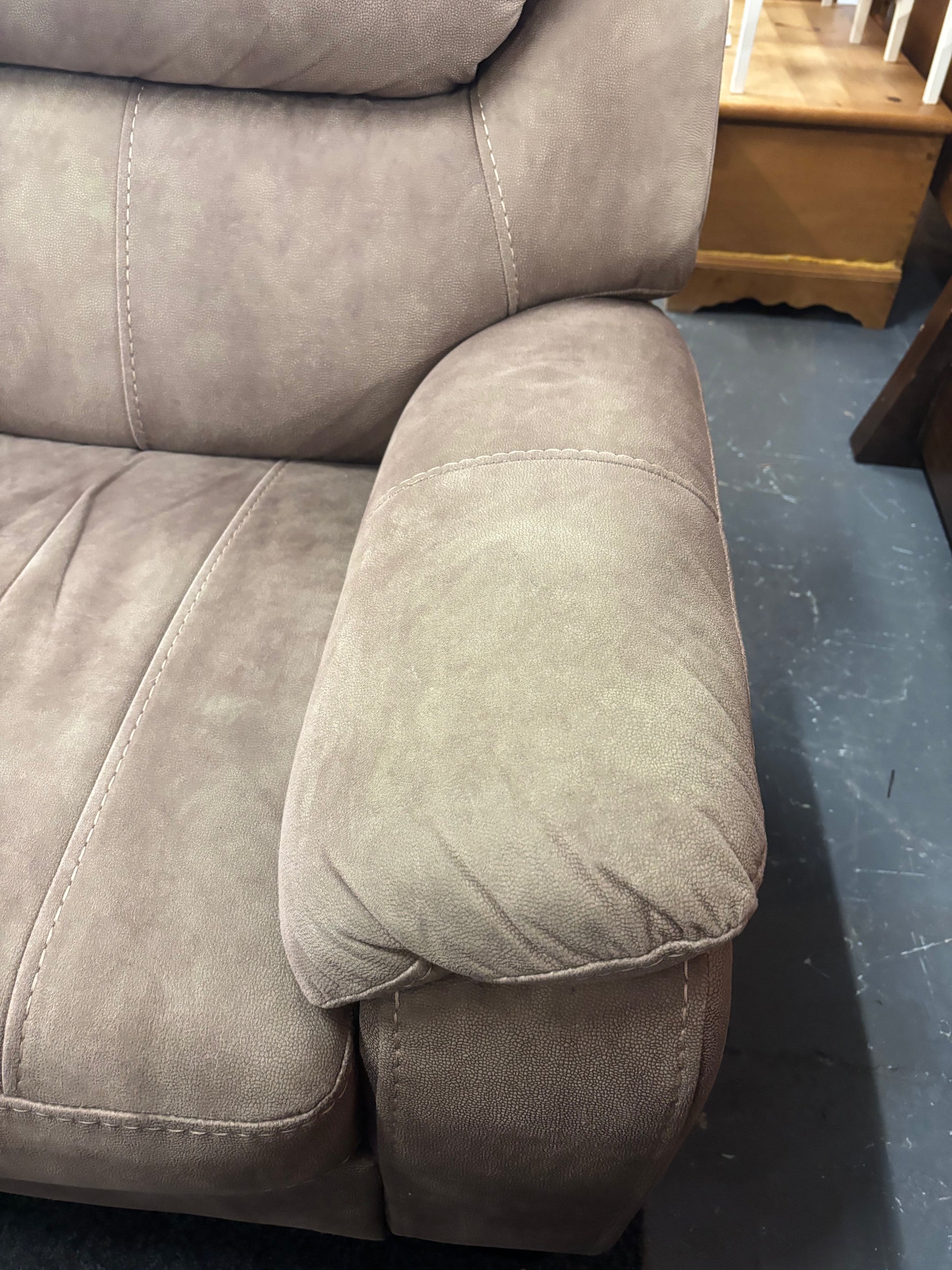 Olive green suede armchair 43487A