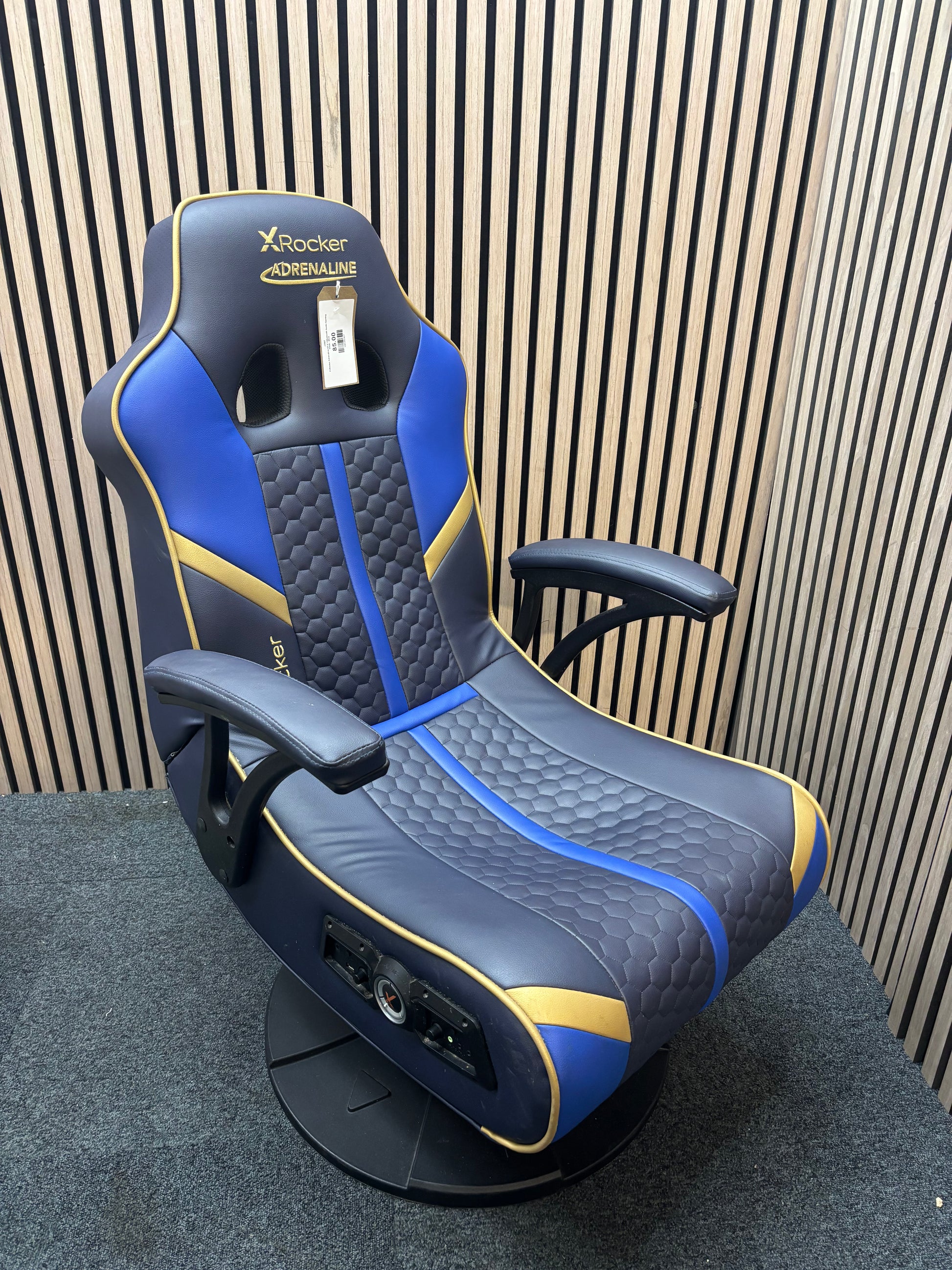 X-Rocker Adrenaline V3 2.1 Bluetooth Audio Gaming Chair - Blue
