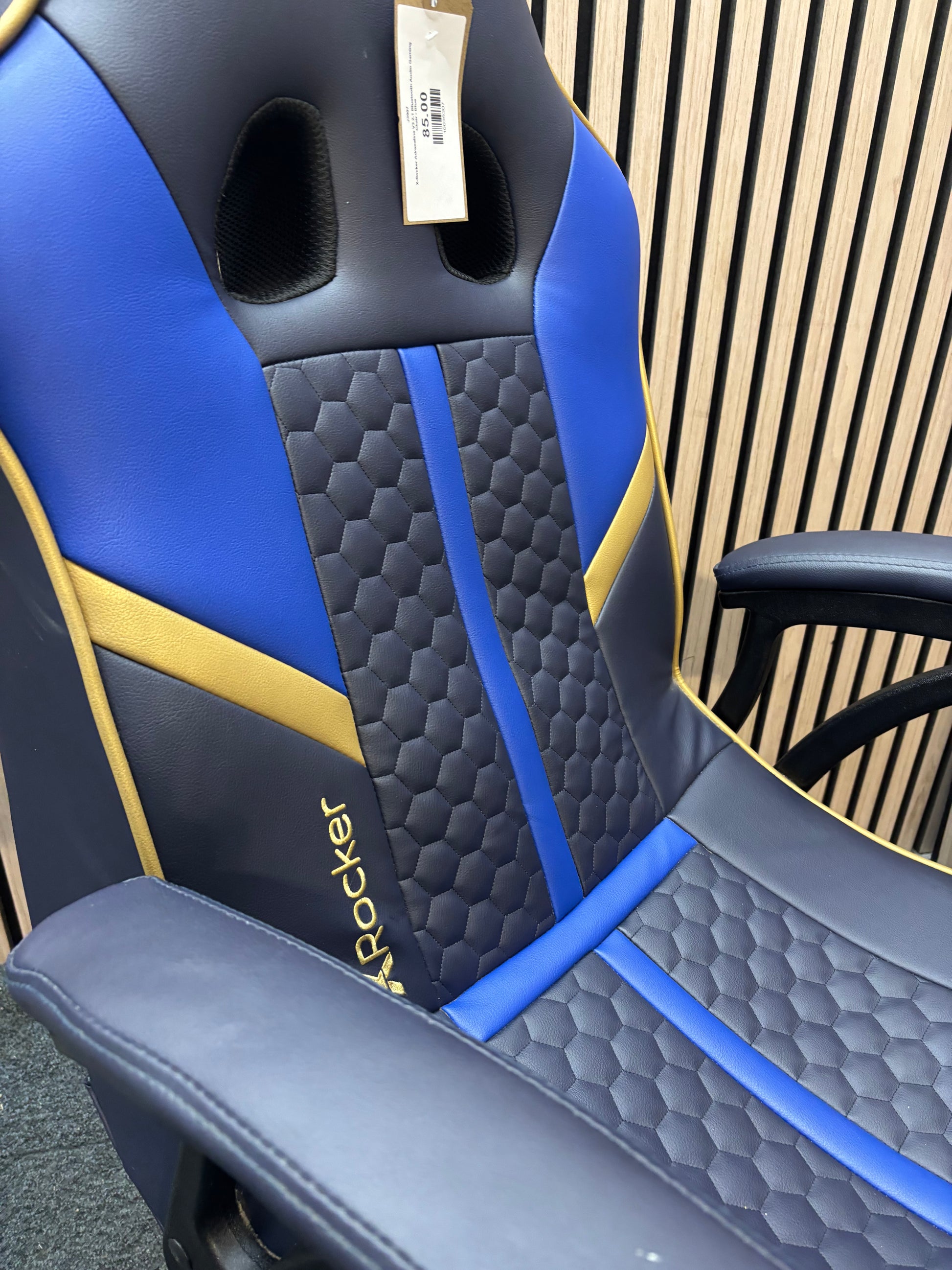 X-Rocker Adrenaline V3 2.1 Bluetooth Audio Gaming Chair - Blue