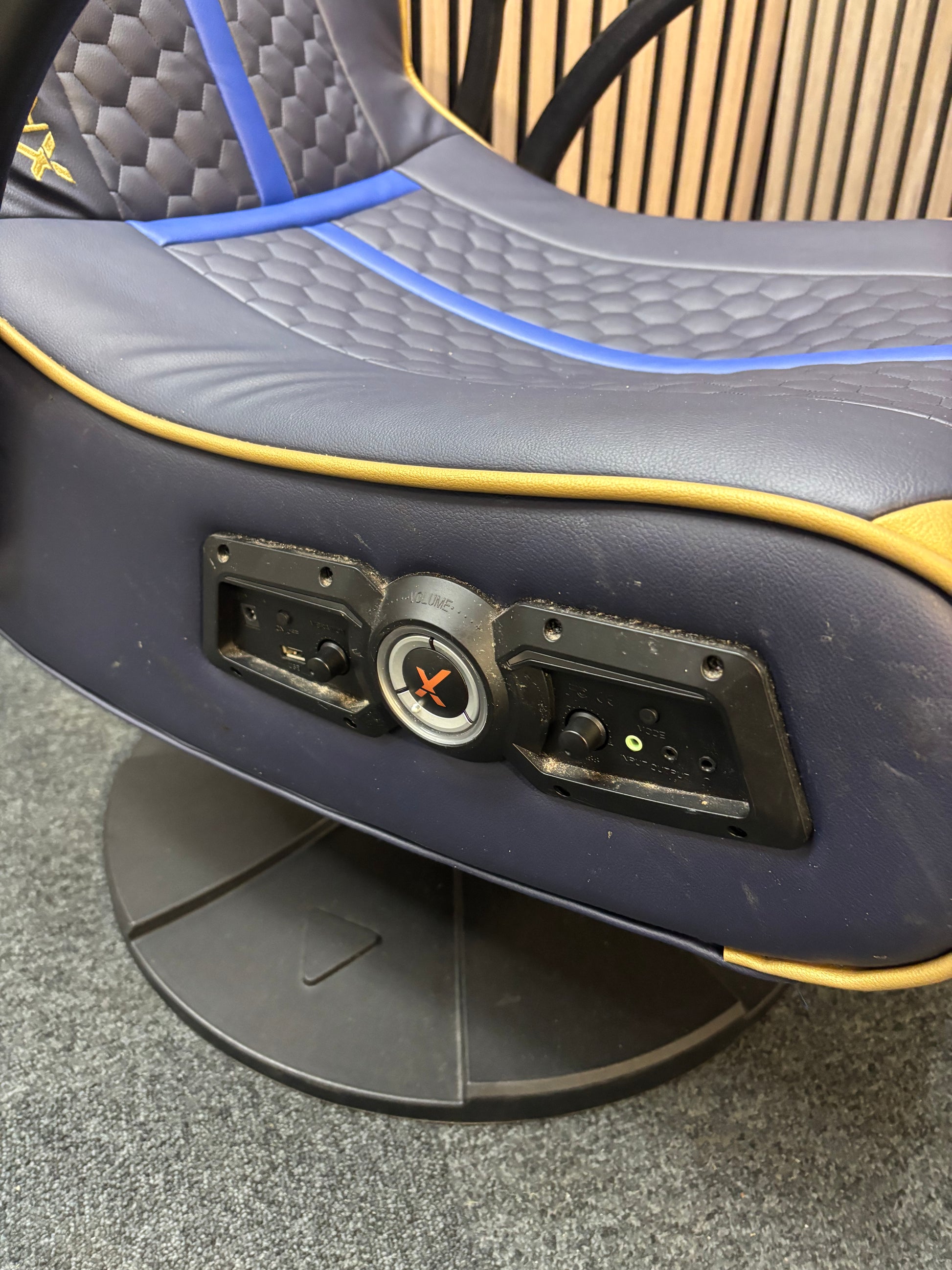 X-Rocker Adrenaline V3 2.1 Bluetooth Audio Gaming Chair - Blue