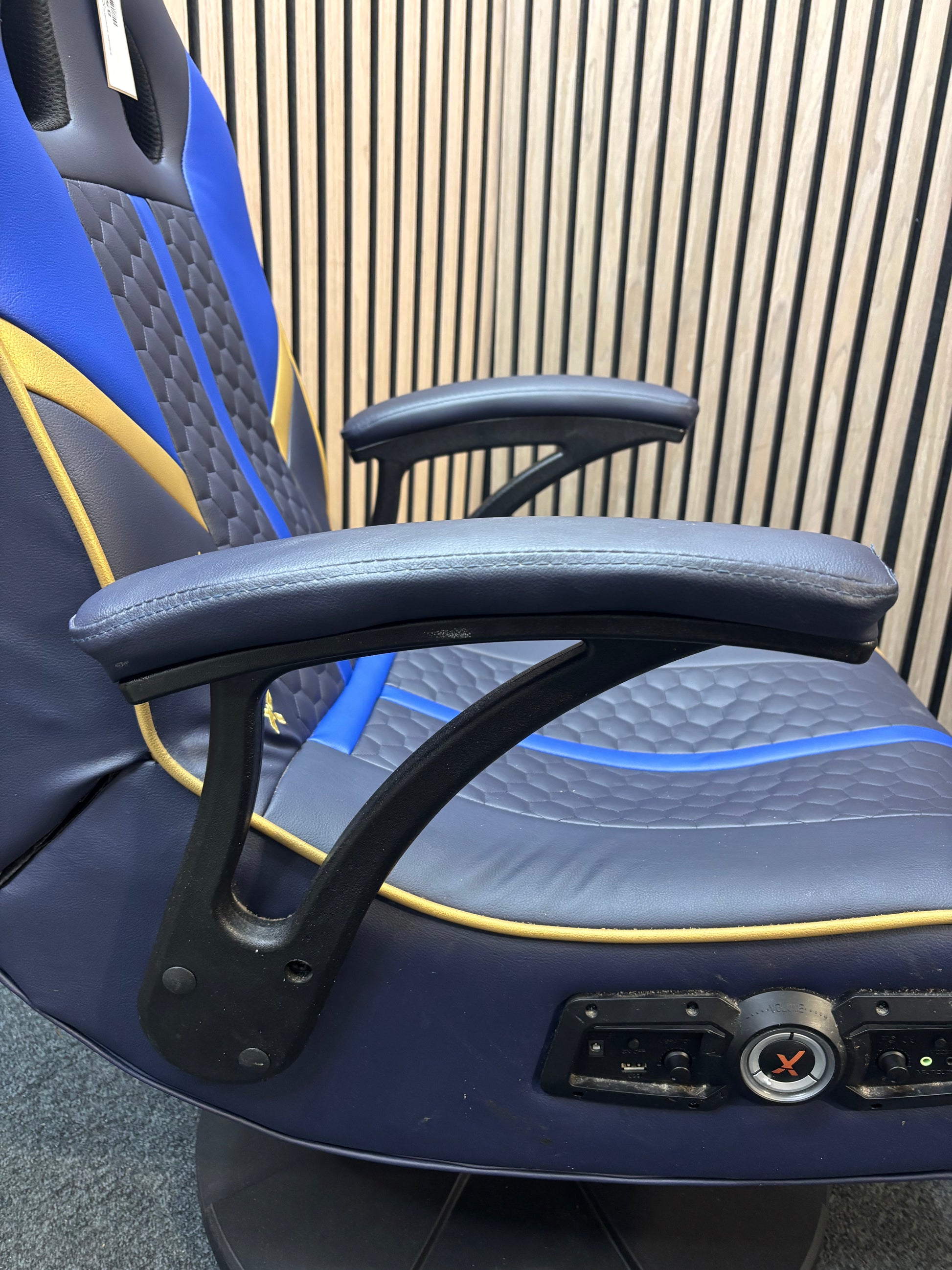 X-Rocker Adrenaline V3 2.1 Bluetooth Audio Gaming Chair - Blue