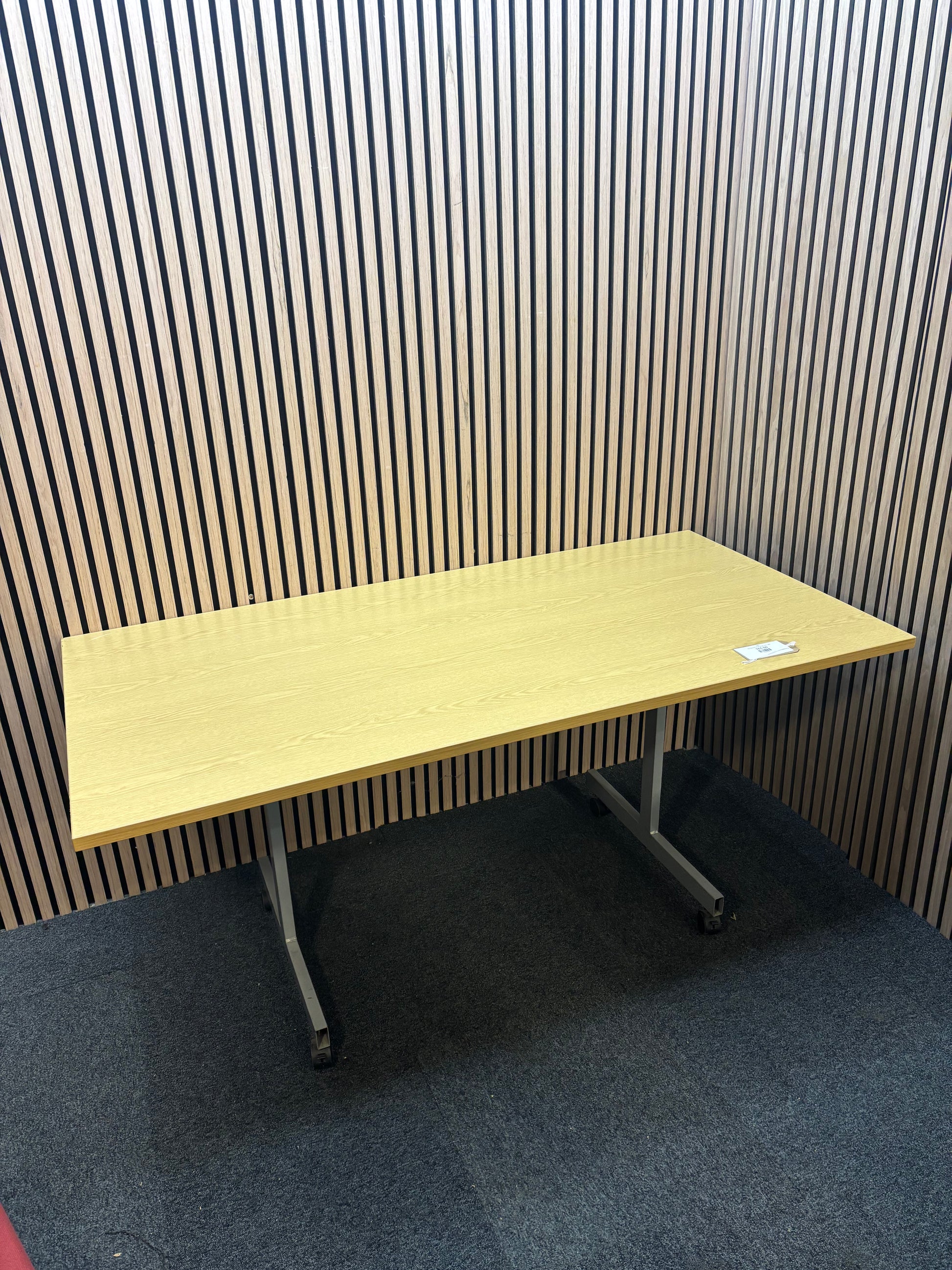 Oak effect tilt top 168 straight desk J3941