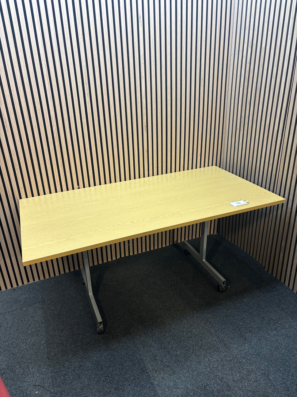 Oak effect tilt top 168 straight desk J3941