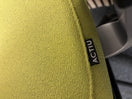 Actiu STAY multifunction swivel office chair with black mesh back and olive green seat fabric with height adjustable arms