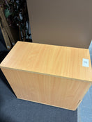 Beech second hand desk high pedestal J3869