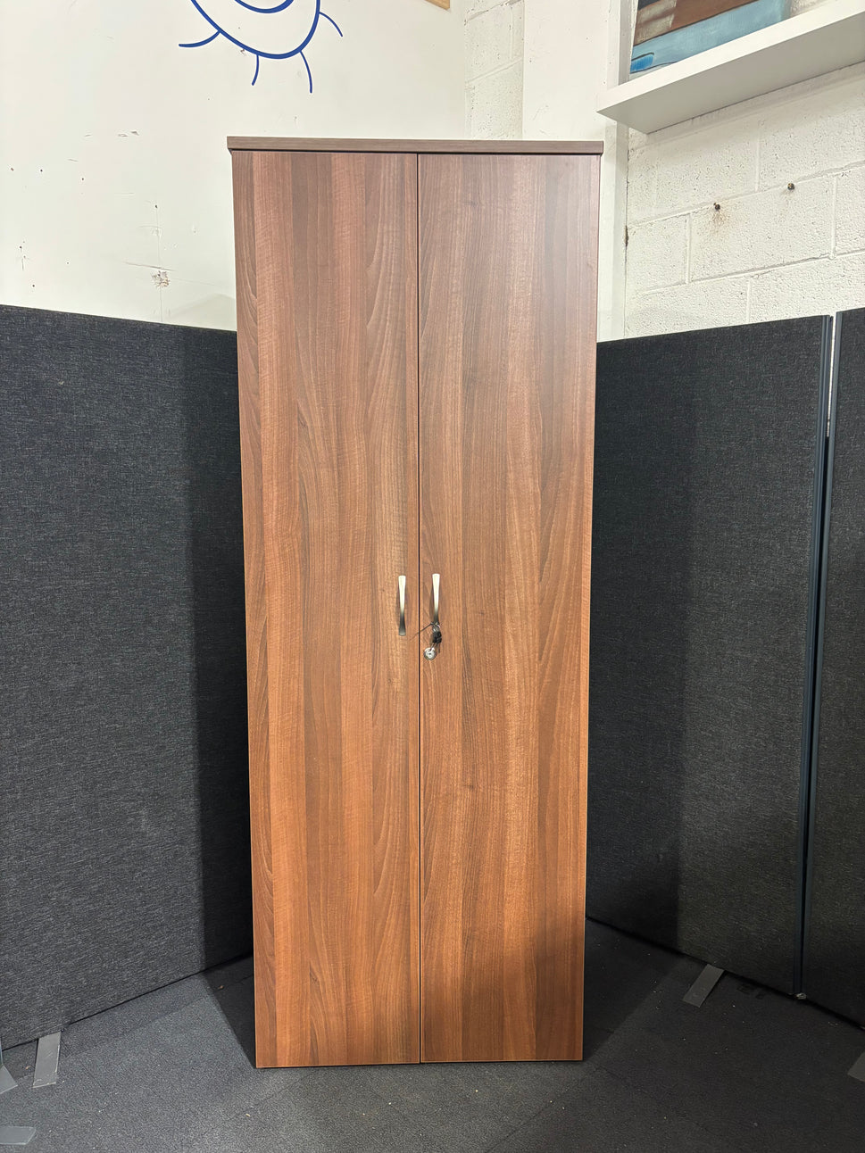 Universal double door cupboard 2140mm high with 4 shelves (2140mm High x 800mm Wide x 470mm Deep)