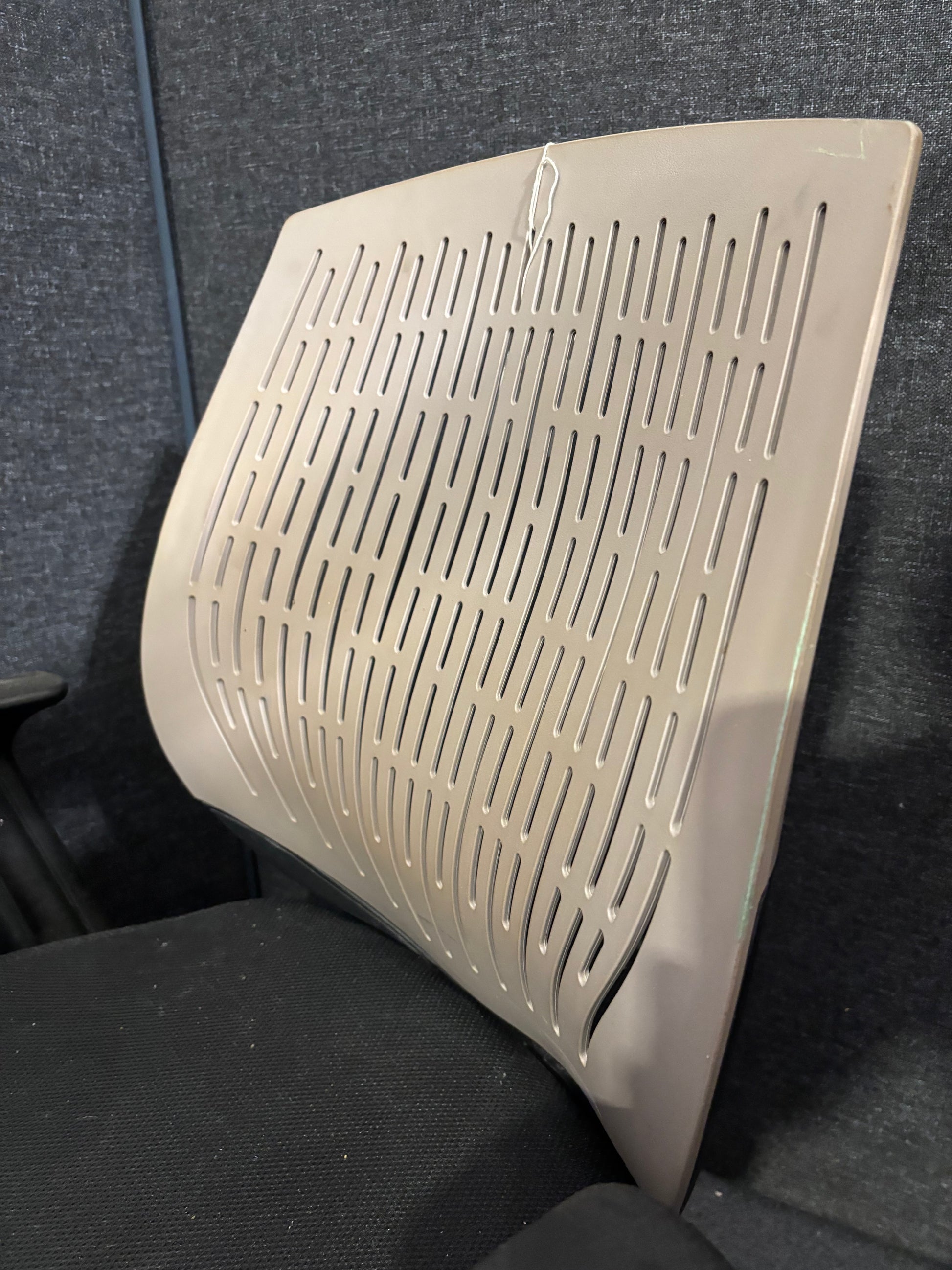 Brown plastic back mesh seat second hand swivel chair