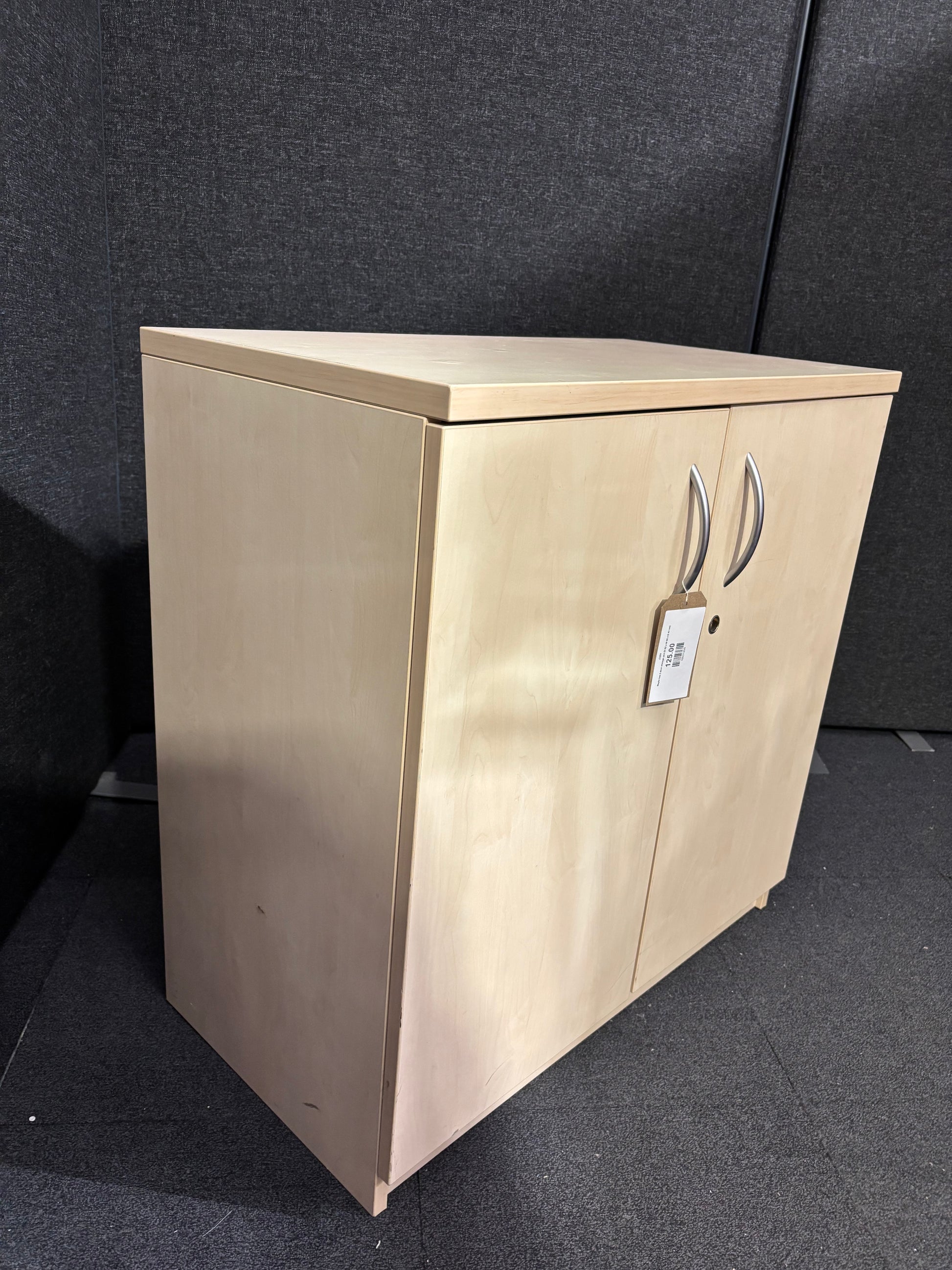 Maple low 2 door storage unit (H 82 x W 80 x D 43 cm)