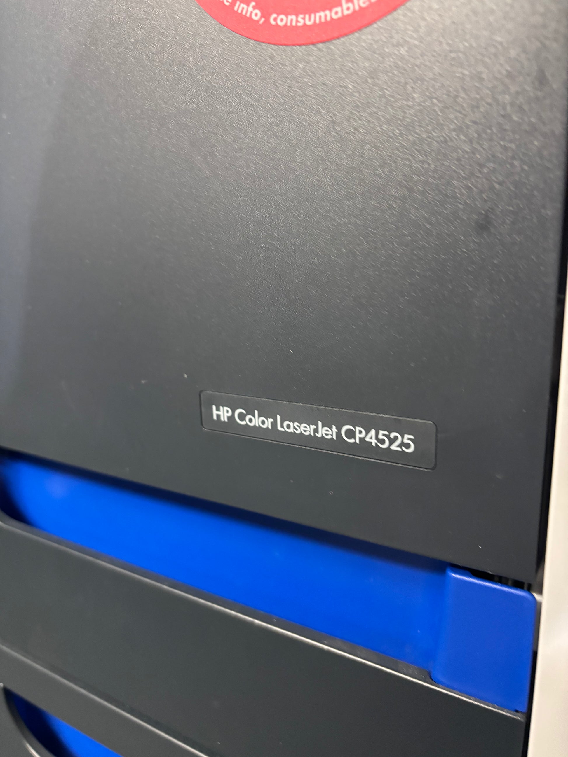 White HP Colour LaserJet CP4525 Printer