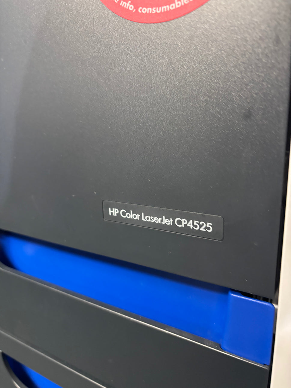 White HP Colour LaserJet CP4525 Printer