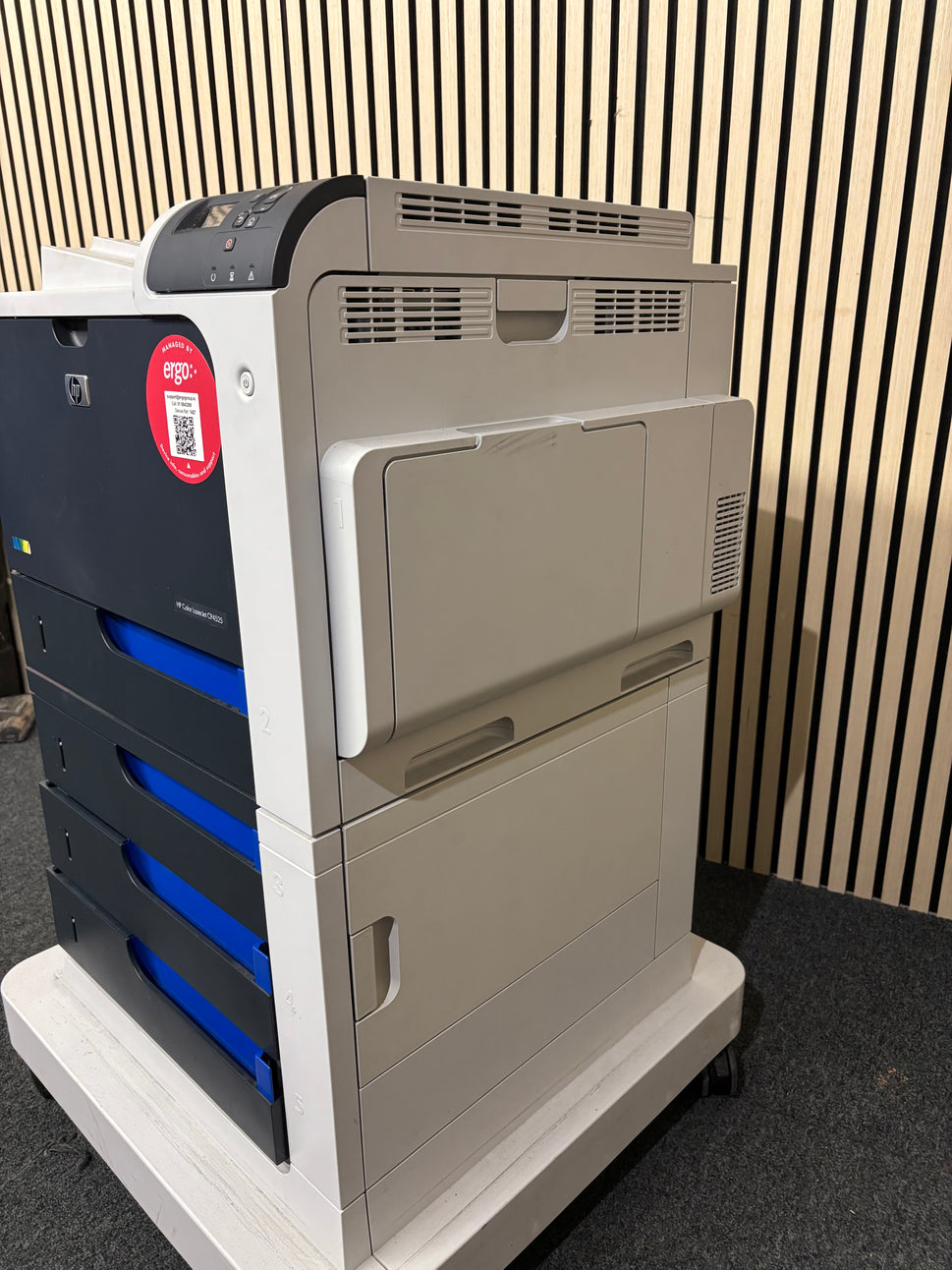 White HP Colour LaserJet CP4525 Printer