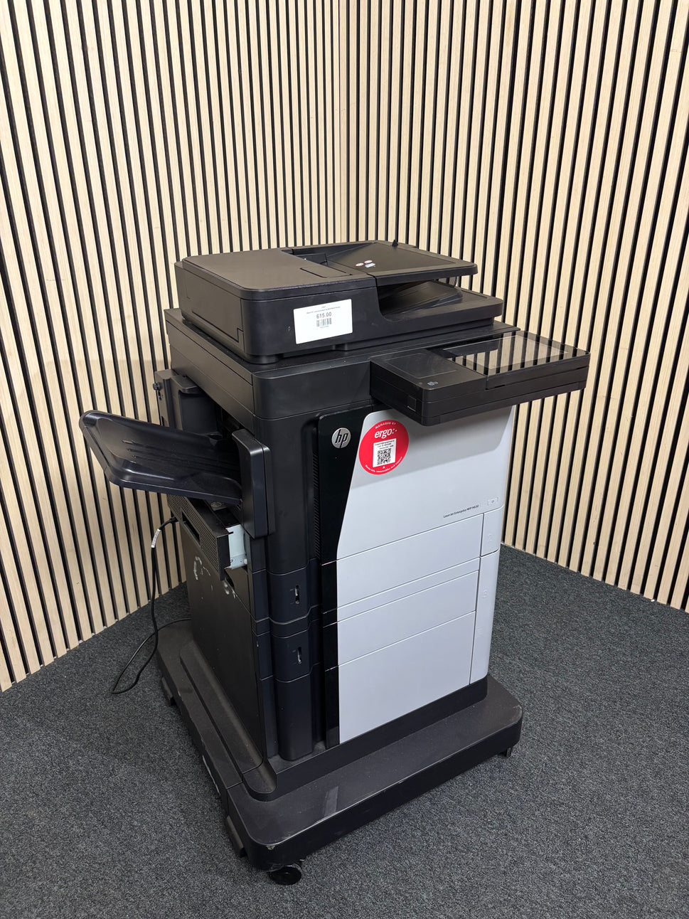 Black HP LaserJet Enterprise MFP M630 Printer