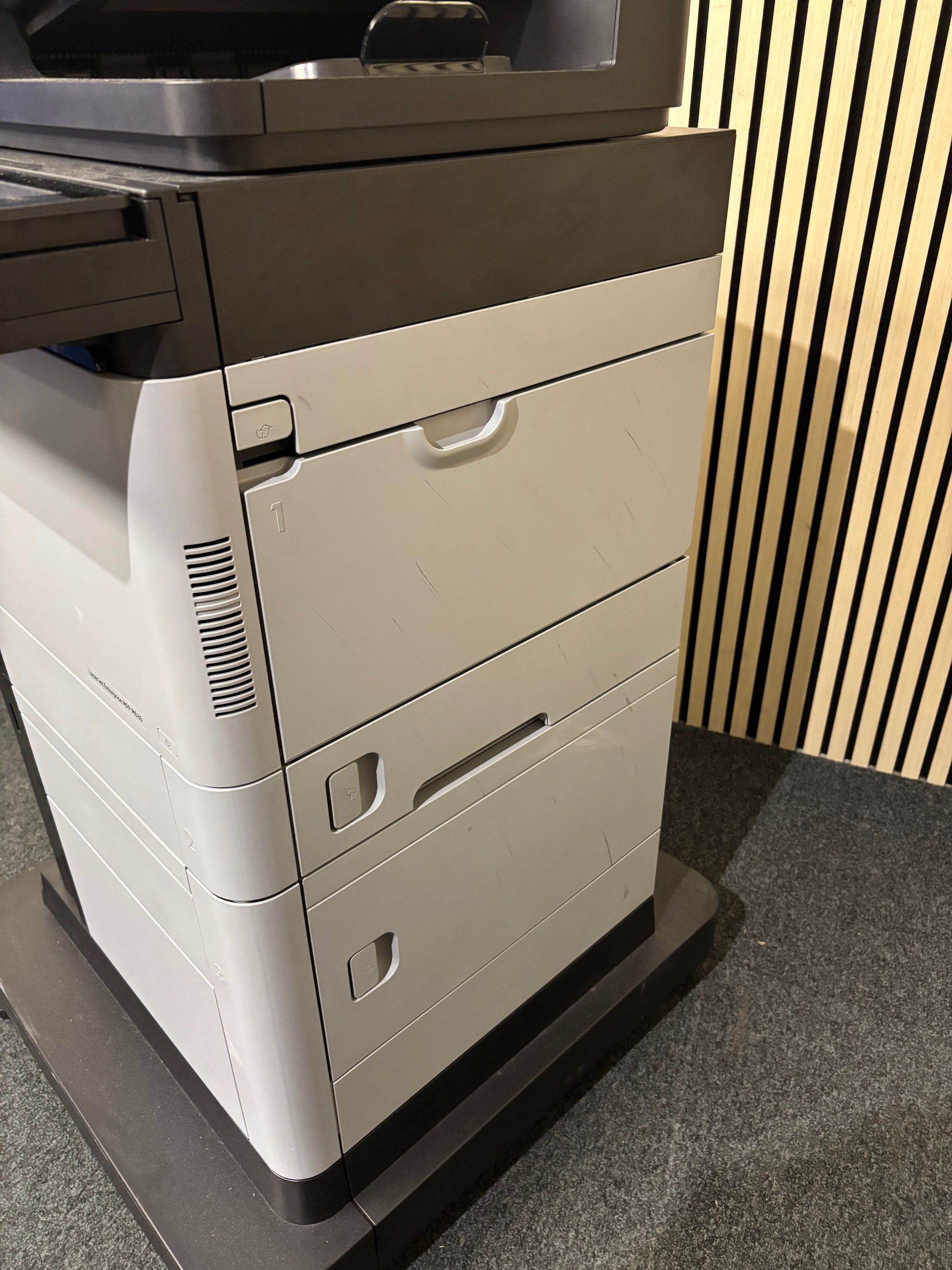 Black HP LaserJet Enterprise MFP M630 Printer