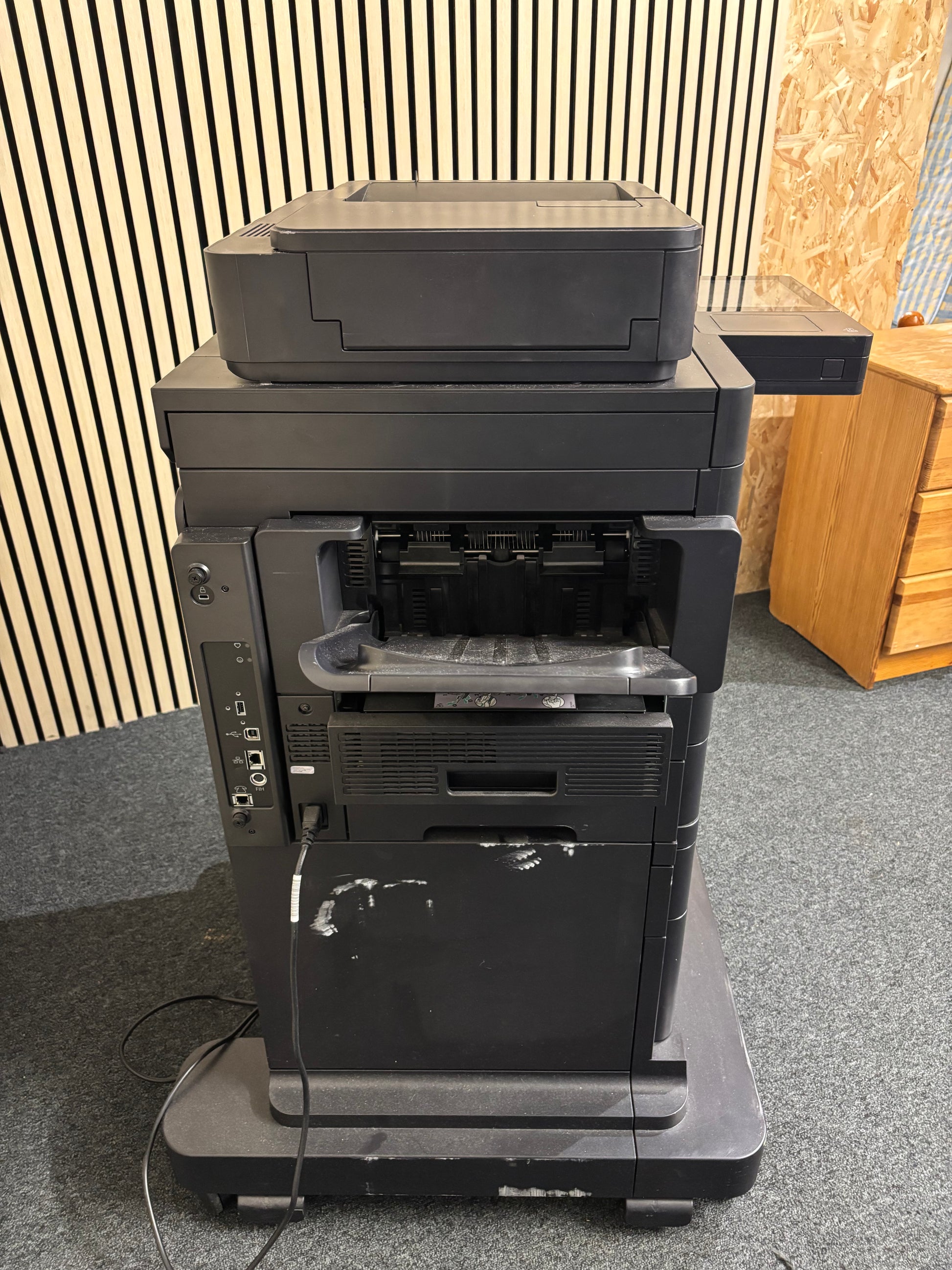 Black HP LaserJet Enterprise MFP M630 Printer