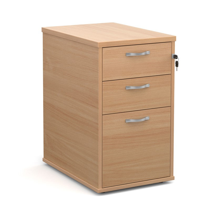 Wooden 600 desk high pedestal (600mm deep) in beech
