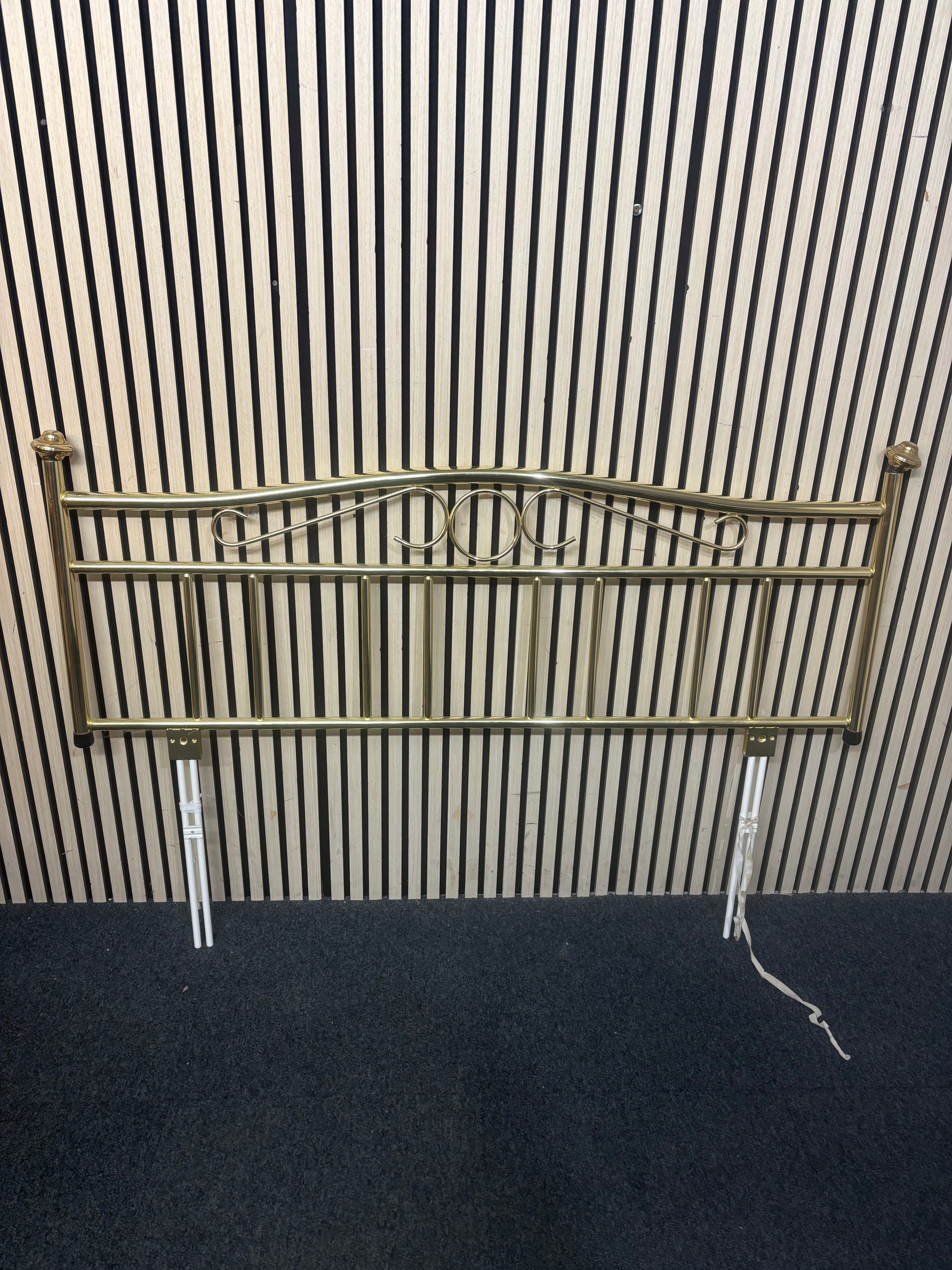 4ft 6 brass headboard 3126