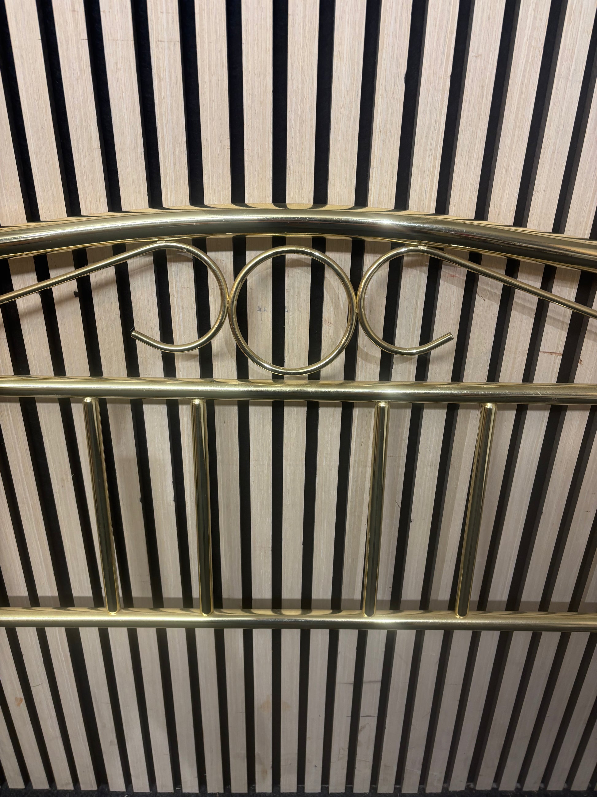 4ft 6 brass headboard 3126