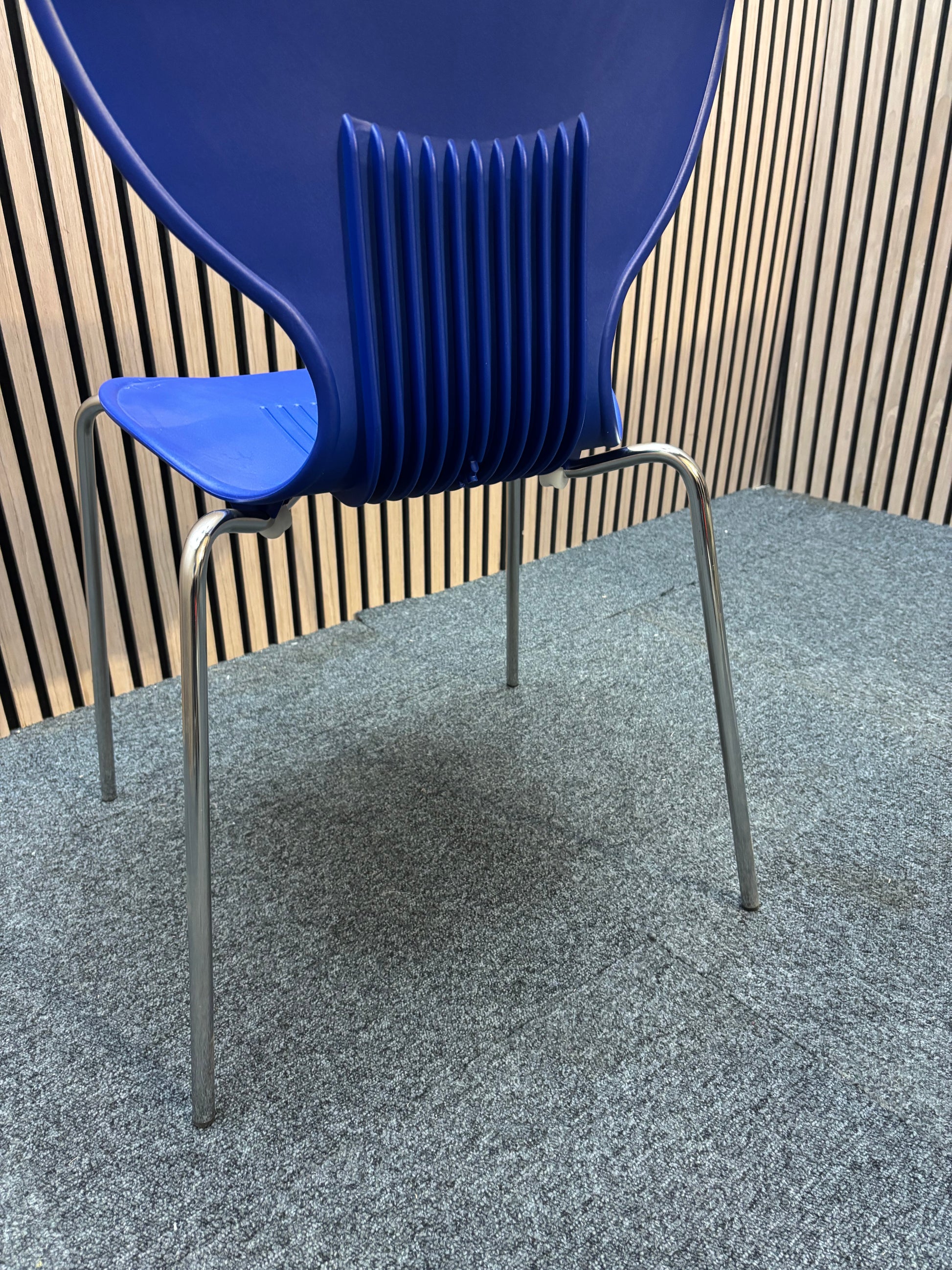 Sienna one piece shell chair with chrome legs - Various plastic seat colours