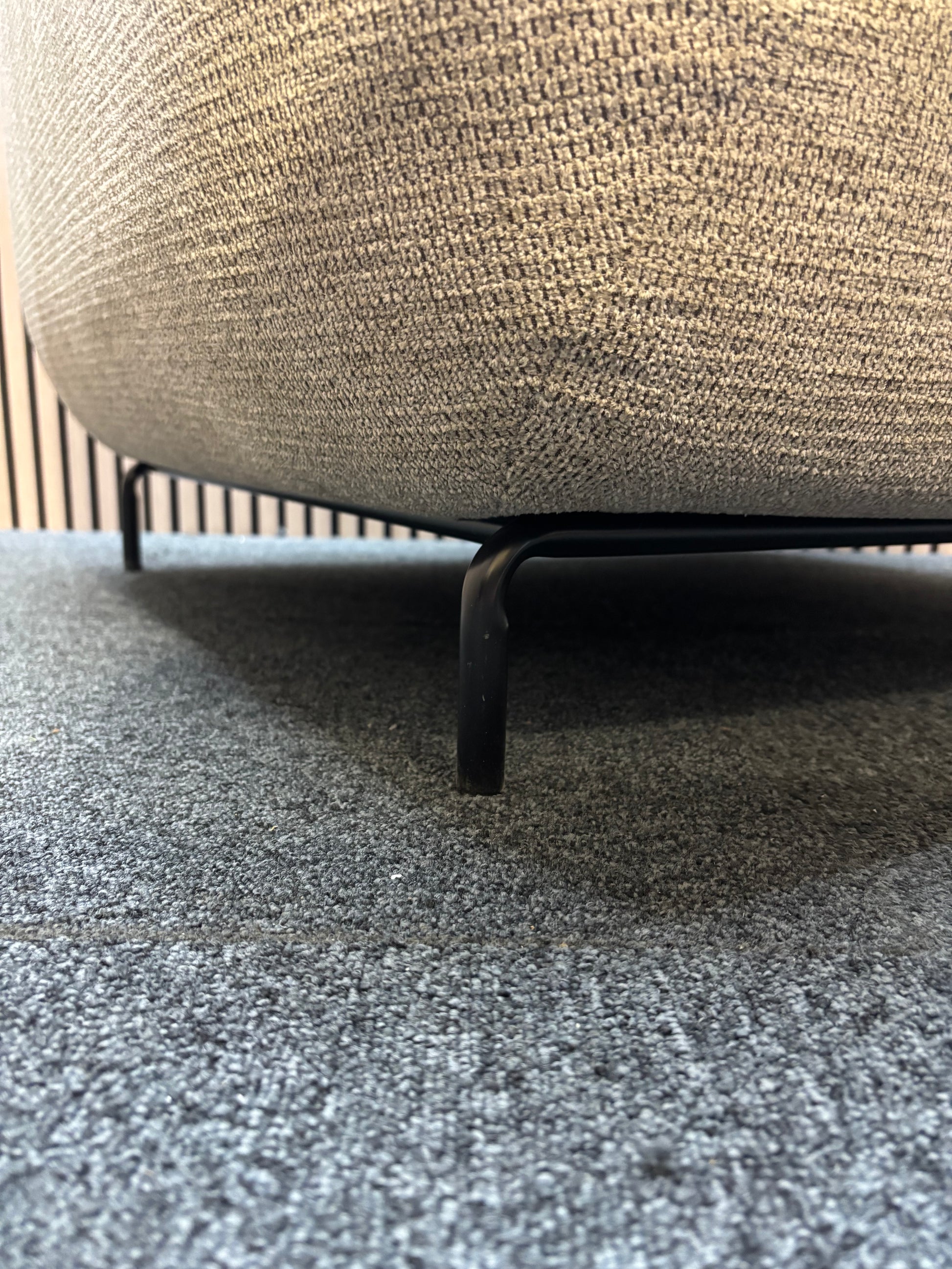 Ebony soft fabric single sofa armchair