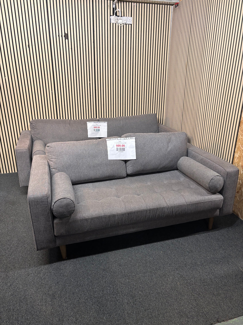 3+2 light grey sofa suite 2226