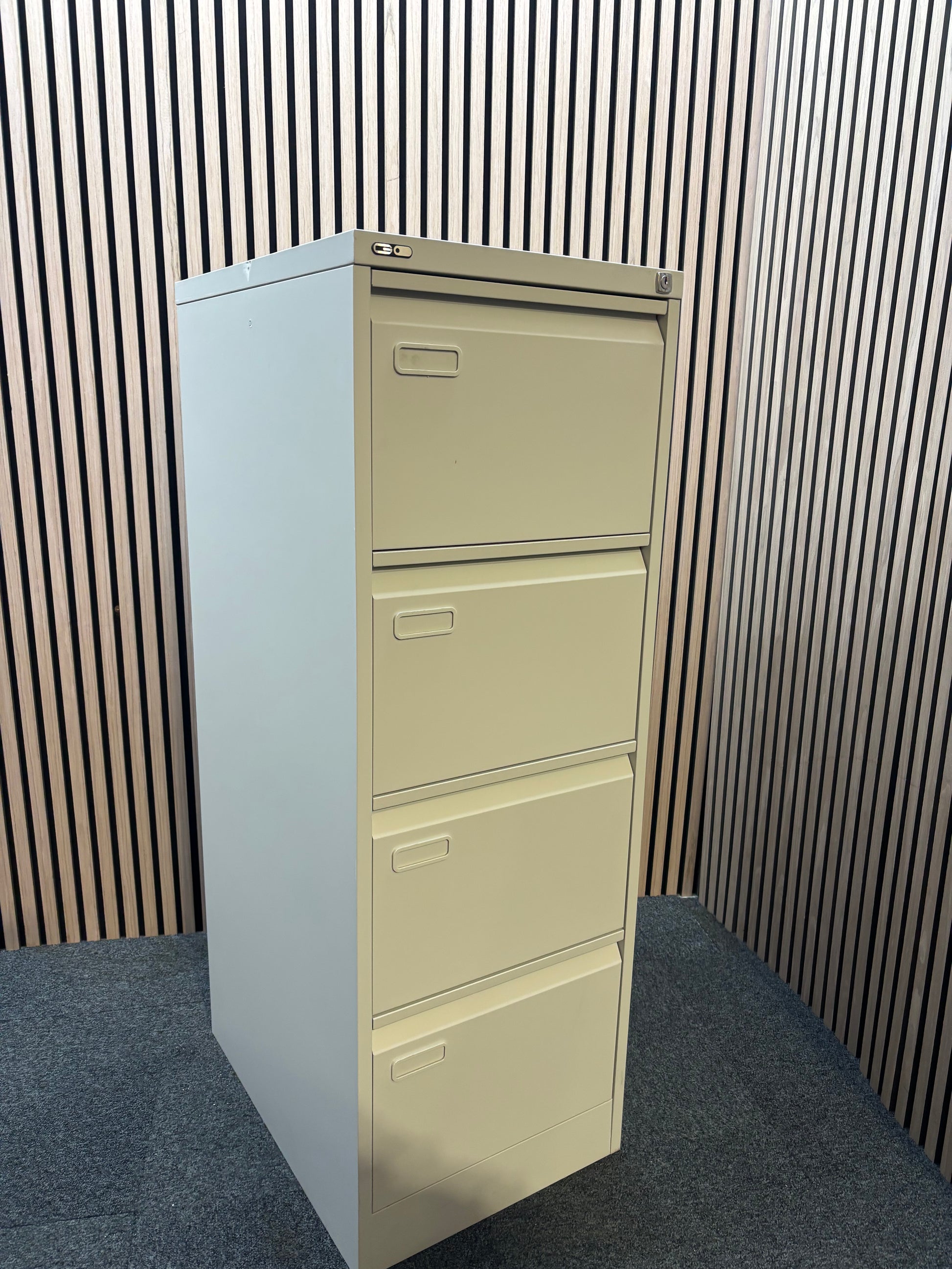 Go grey metal 4 drawer filing cabinet