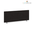 Straight desktop fabric screen - Various finishes (1000mm Wide x 400mm High)