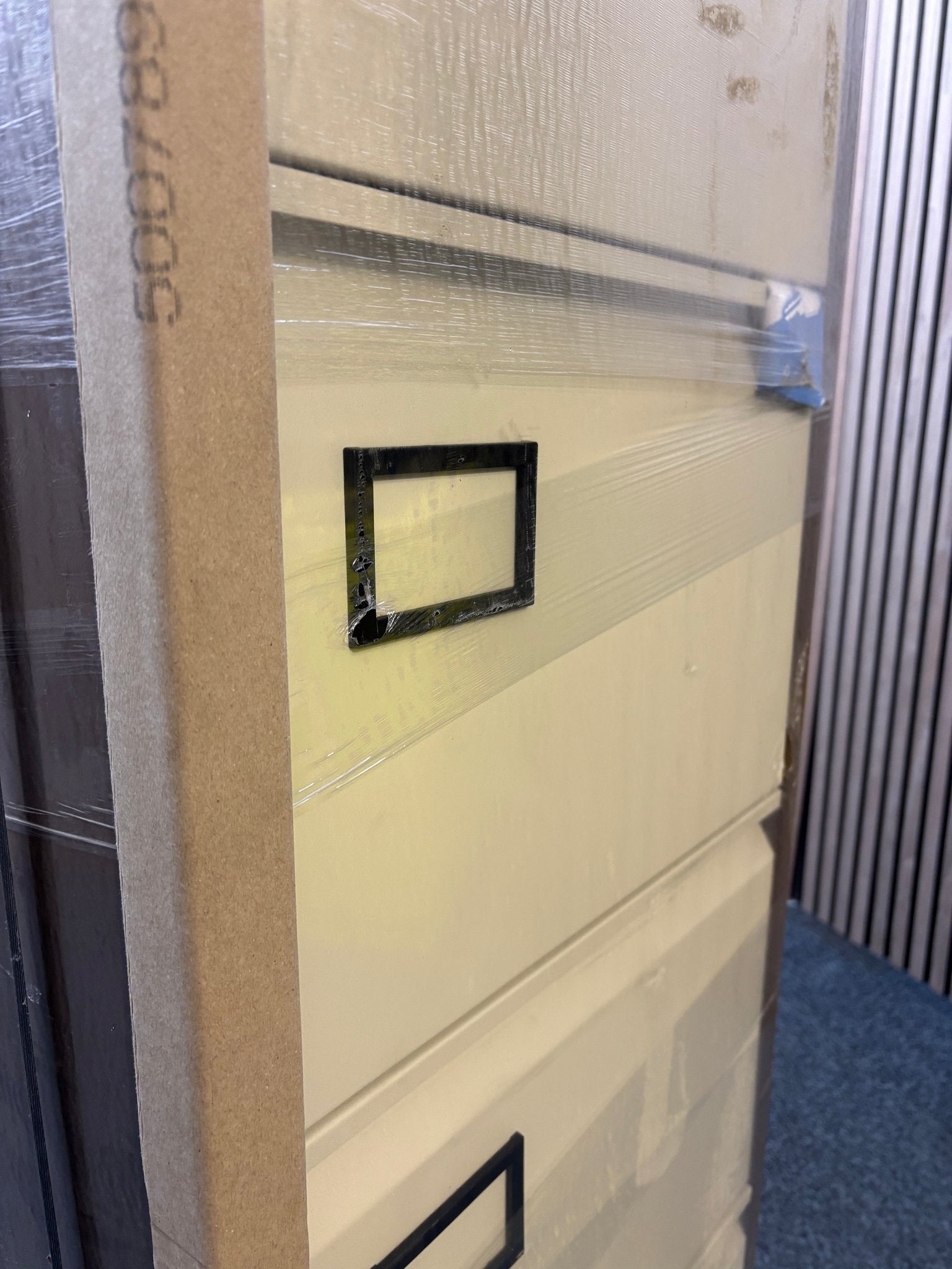 NEW Dams 4 drawer contract filing cabinet Coffee/Cream