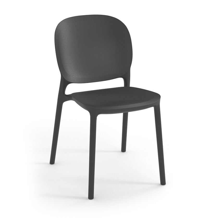 Everly multi-purpose chair with no arms-grey