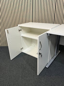 Universal double door cupboard 740mm high with 1 shelf (740mm High x 800mm Wide x 470mm Deep)