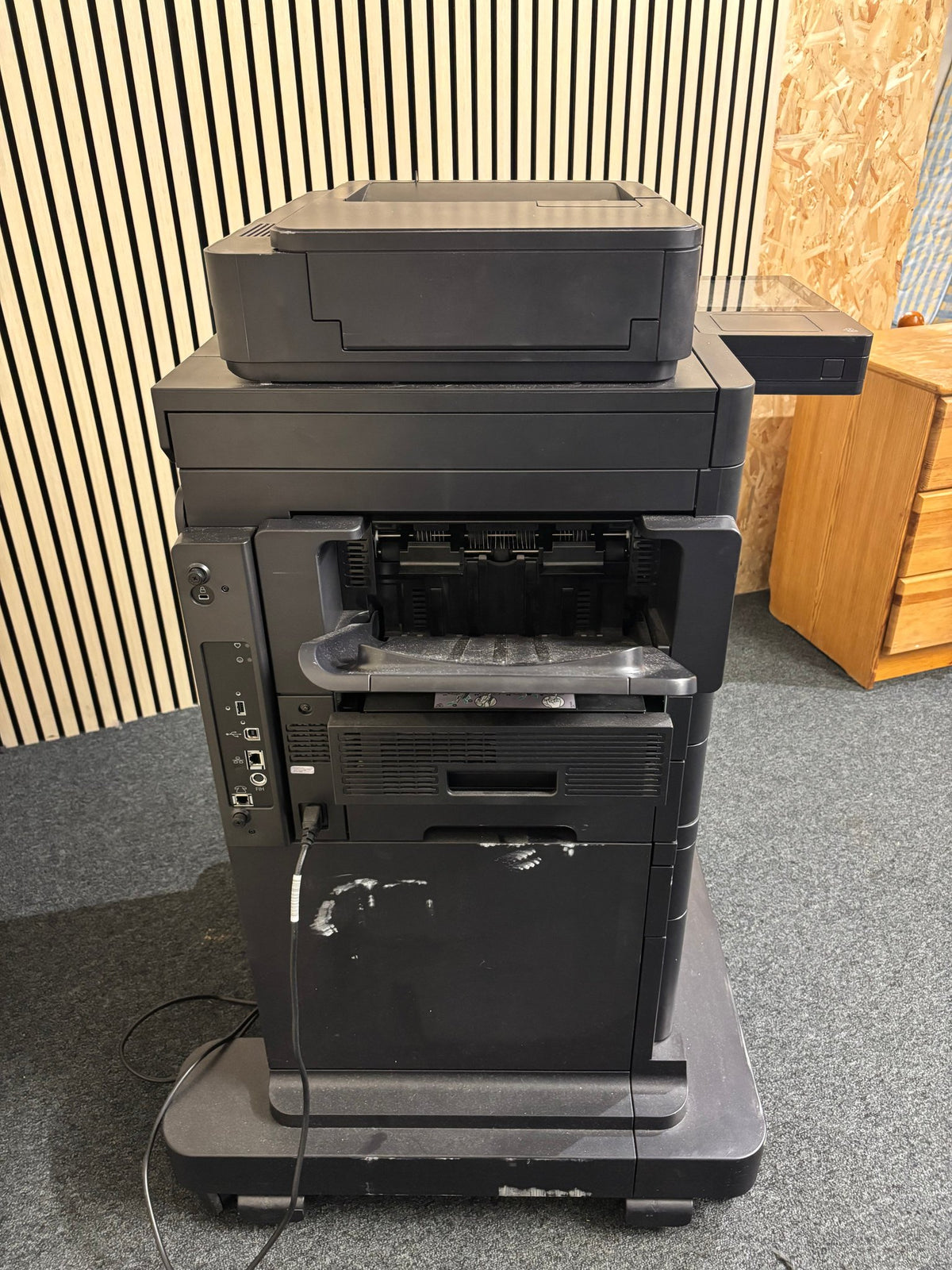 Black HP LaserJet Enterprise MFP M630 Printer