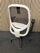 Orangebox mesh back, dark grey seat fabric swivel chair, metal 5 star base on castors. Add Add arms for €40.00 1425