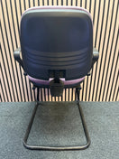 Pink Fabric Cantilever Framed Meeting Chair 3425
