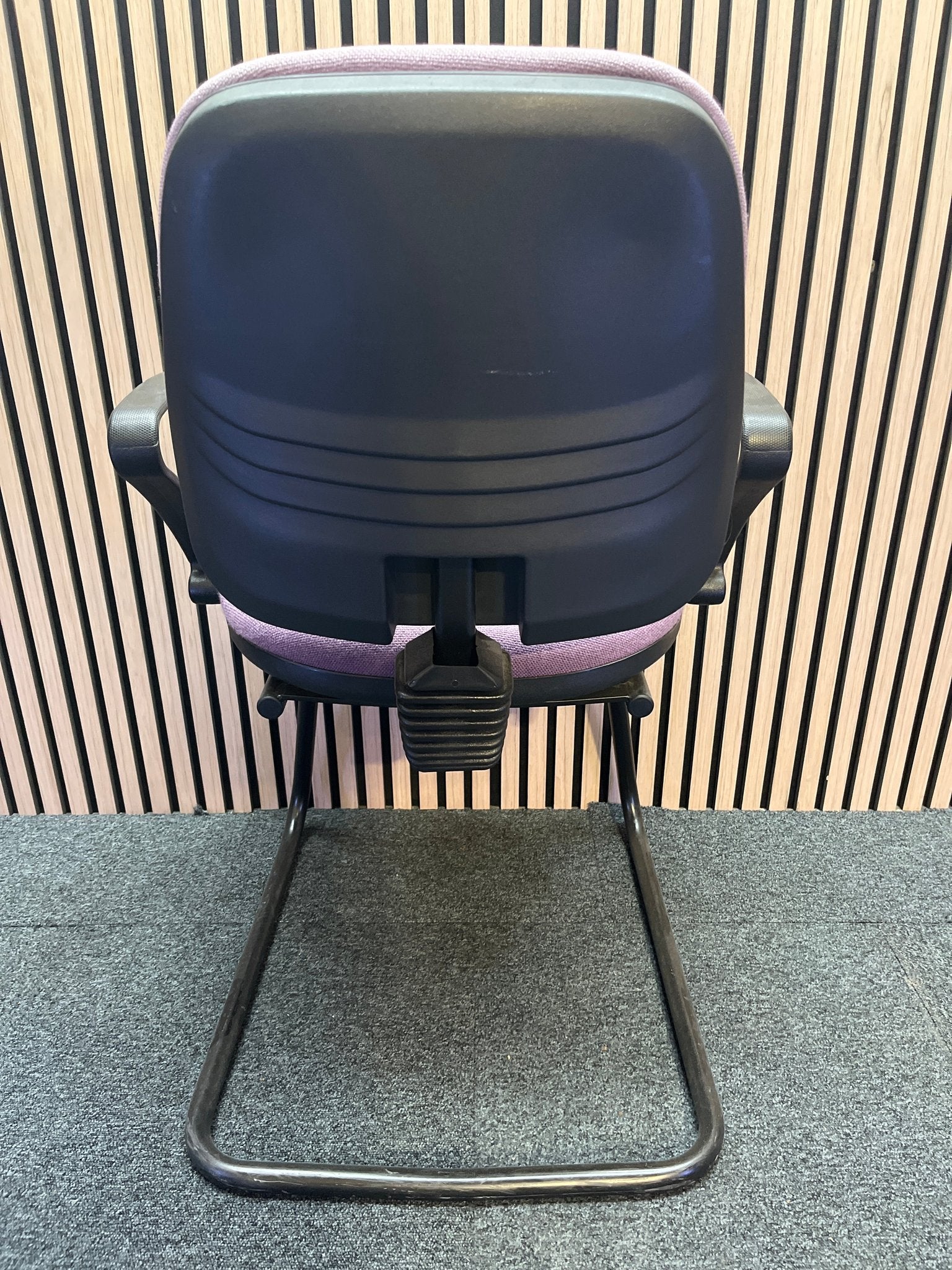 Pink Fabric Cantilever Framed Meeting Chair 3425