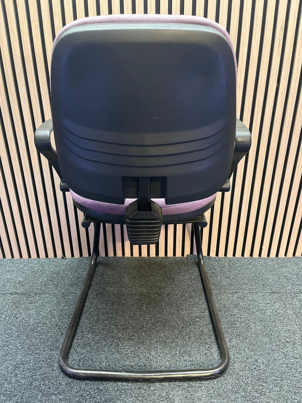 Pink Fabric Cantilever Framed Meeting Chair 3425