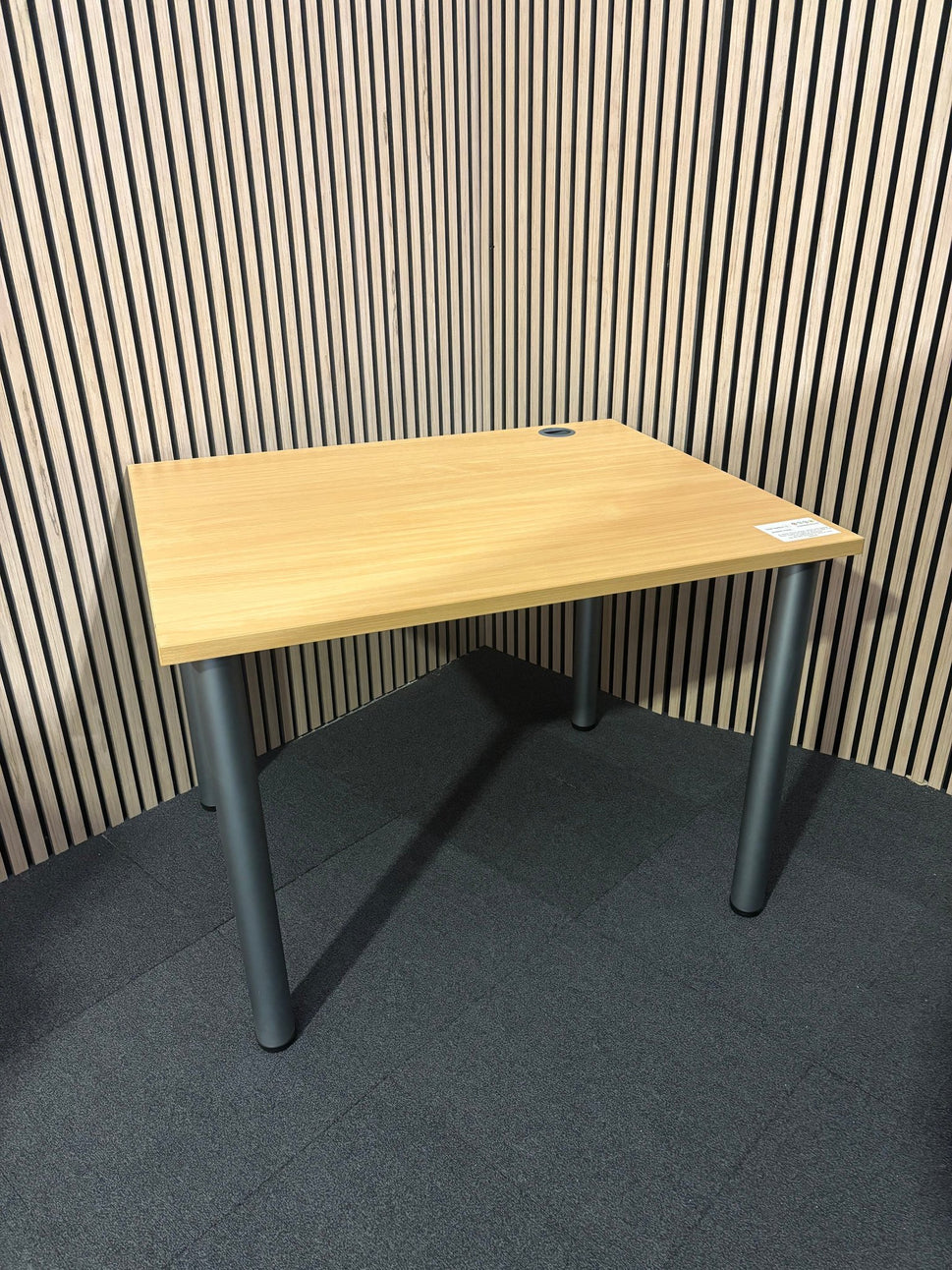 Beech 1200x800 straight study desk with twist off legs