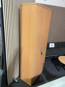 Tall 2 door beech laminate storage with 4 shelves 2000H x 800W x 400D