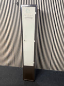 1 door coffee and cream metal personal locker (no lock or key) (H 183 x W 30 x D 46 cm)