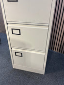 Triumph silver metal 4 drawer filing cabinet