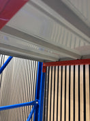 NEW All Metal HEAVY DUTY longspan racking 2000Hx1000Lx600D to include 2 no. upright, 4 no. shelf positions with metal shelves J3909