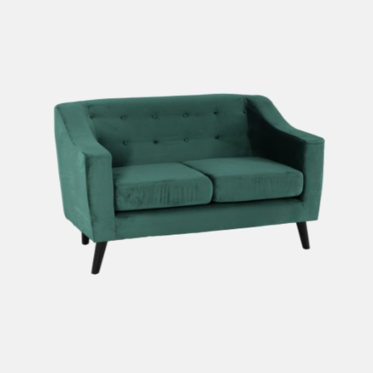 Green velvet 2 seater deals