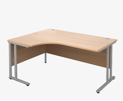 Left hand radial desk 1612 (1600mm x 1200mm)