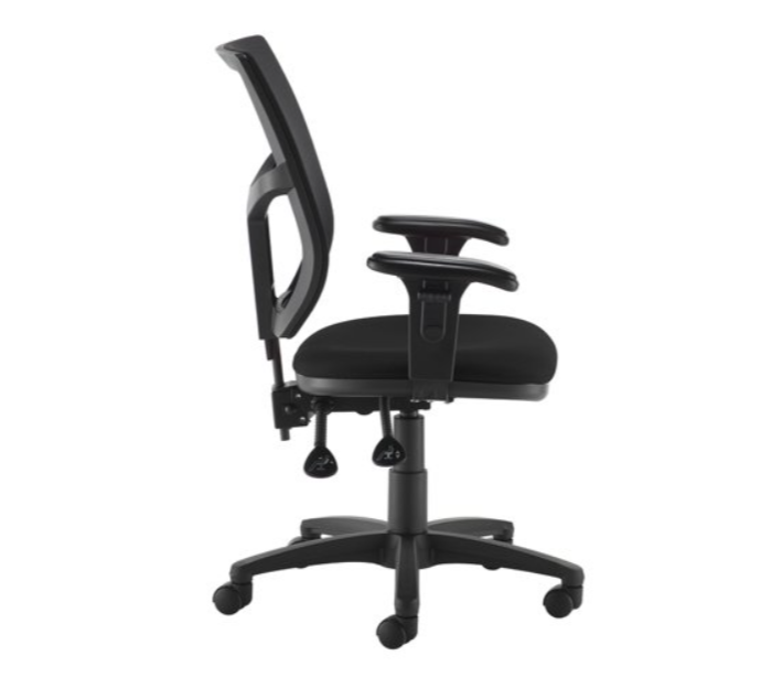 Altino black mesh back, black seat with height adjustable arms