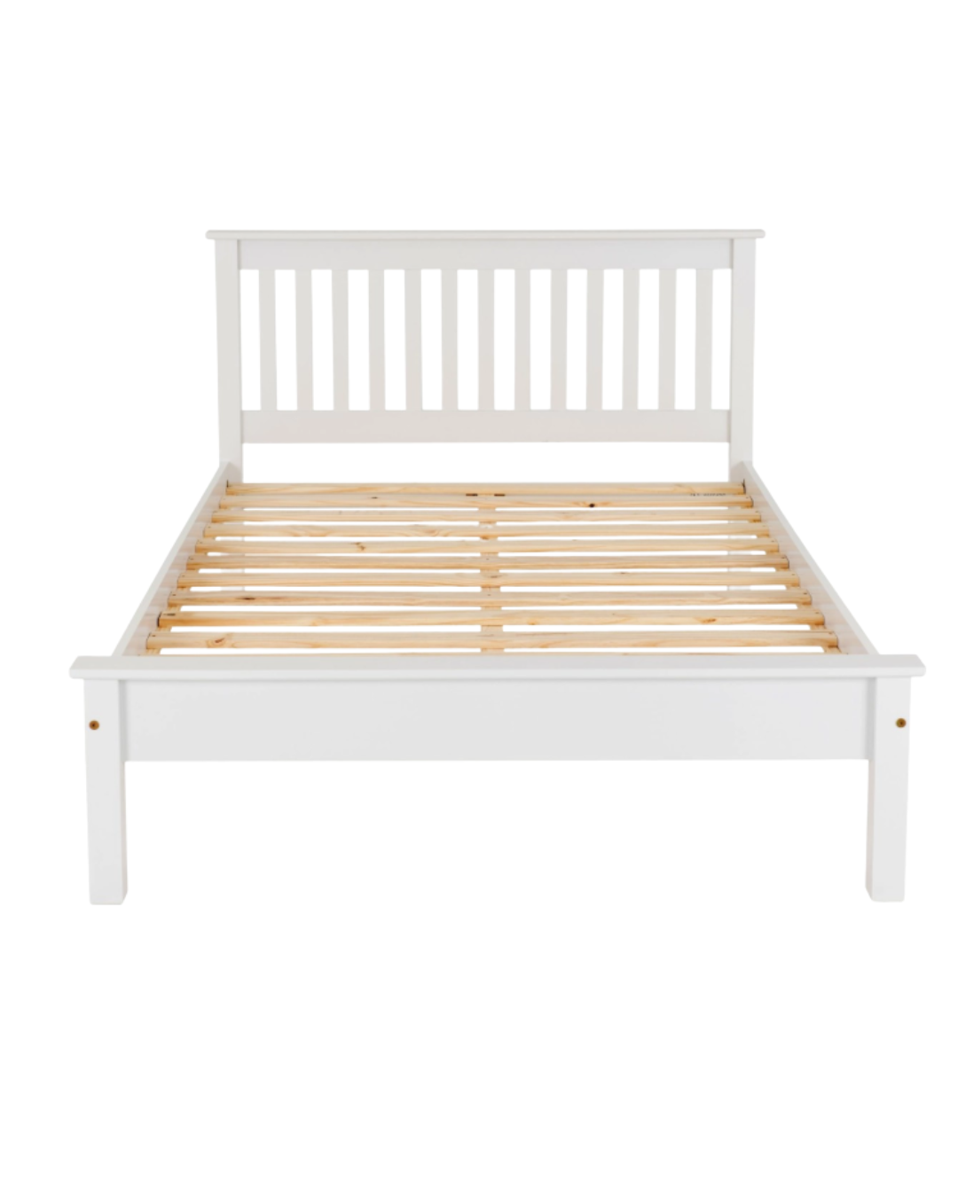 NEW Monaco 5ft White or Grey framed bed - high or low foot end