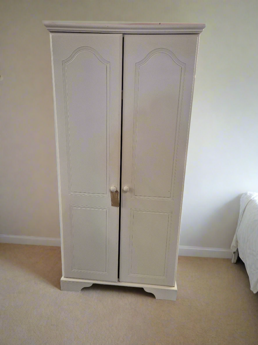 Cream pine laminate wardrobe 2125