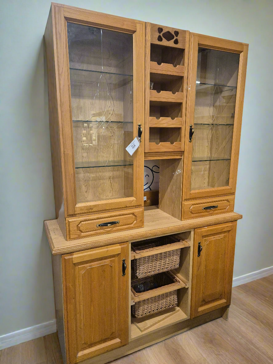 Kitchen dresser with wine rack sale