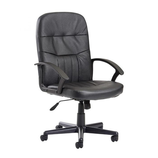 Cavalier leatherette managers chair - black