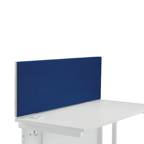 Straight desktop fabric screen - Various finishes (1200mm Wide x 400mm High)