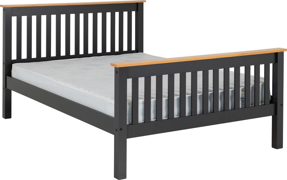 NEW Monaco 4ft high end bed frame- Grey Oak