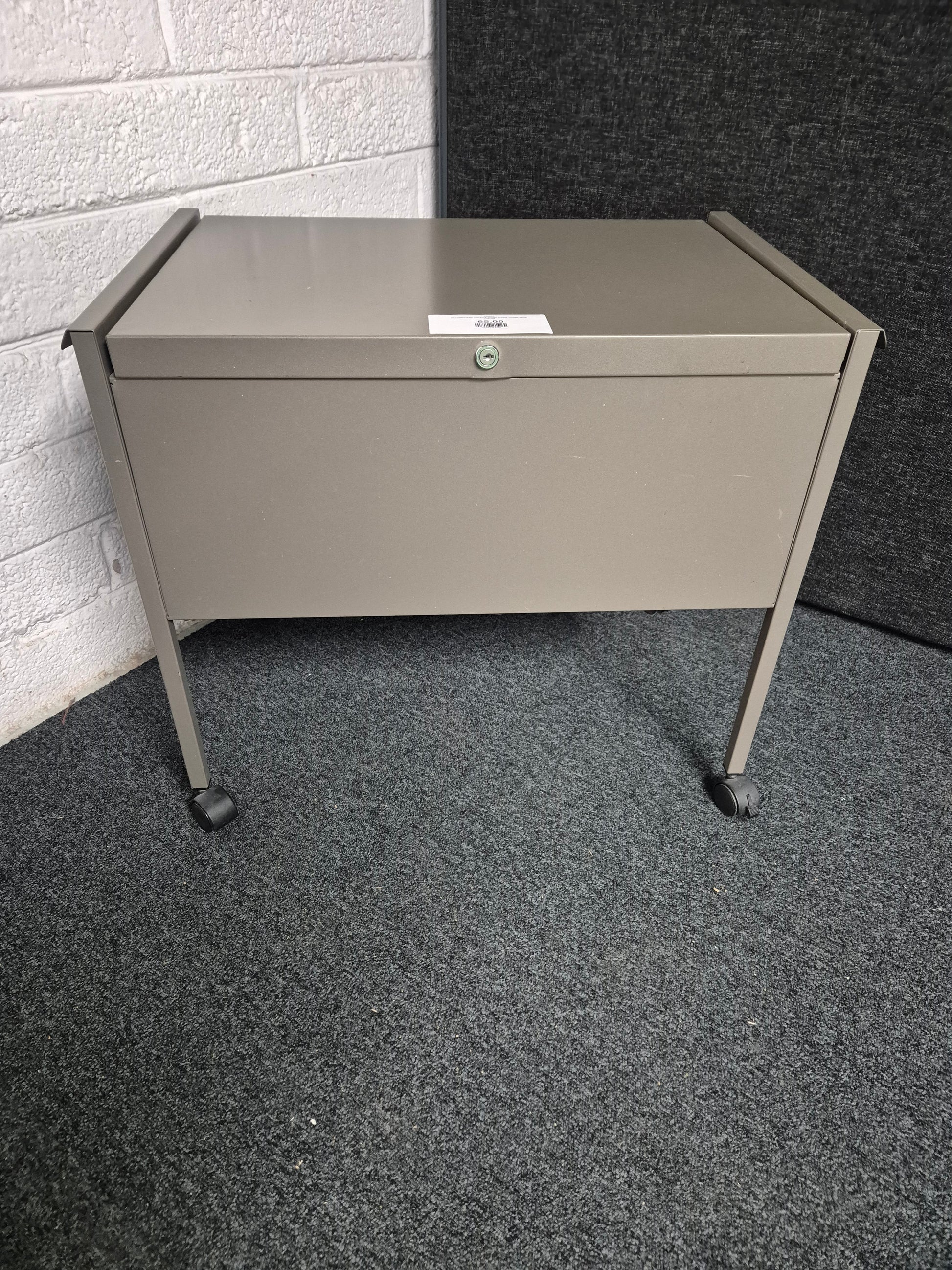 SECONDHAND twinlock single drawer mobile filing cabinet