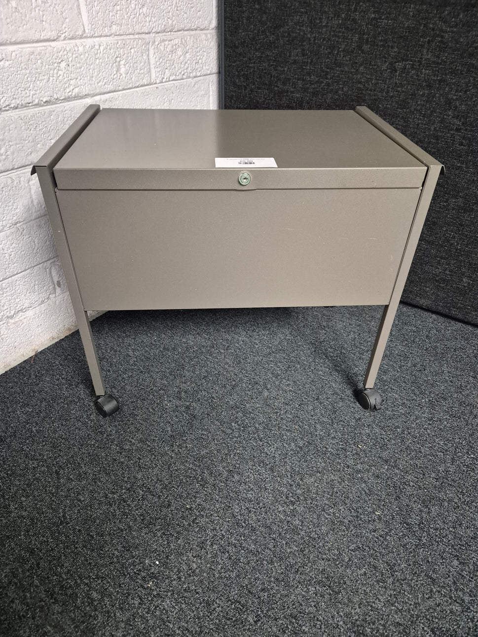 SECONDHAND twinlock single drawer mobile filing cabinet